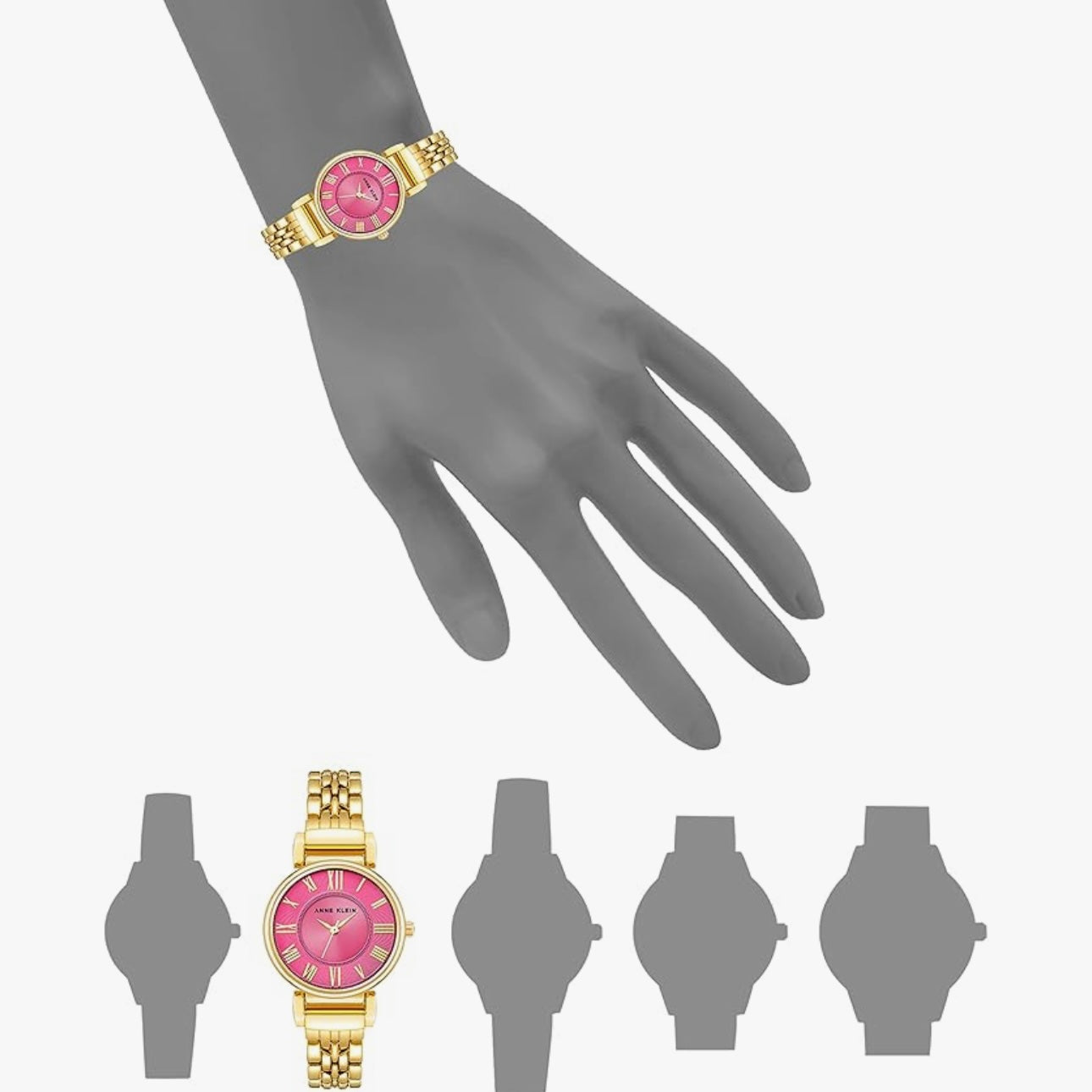 Anne Klein Women's Bracelet Watch - Gold/Hot Pink