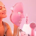 LED Face Mask Light Therapy Premium Spa Kit