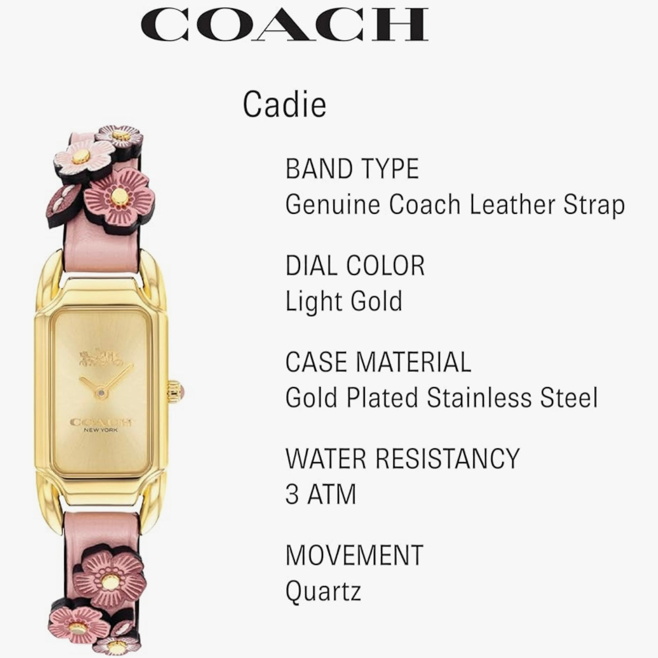 Coach Cadie Women's Watch