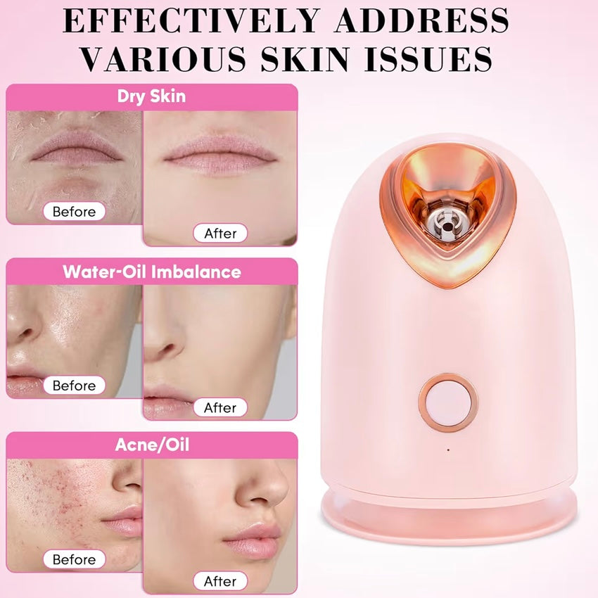 Facial Steamer Spa Kit with 17 Skin Care Tools