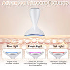 Face & Neck Massager with LED Light Therapy