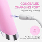 Rechargeable Silicone Face Scrubber with Heat Massage End