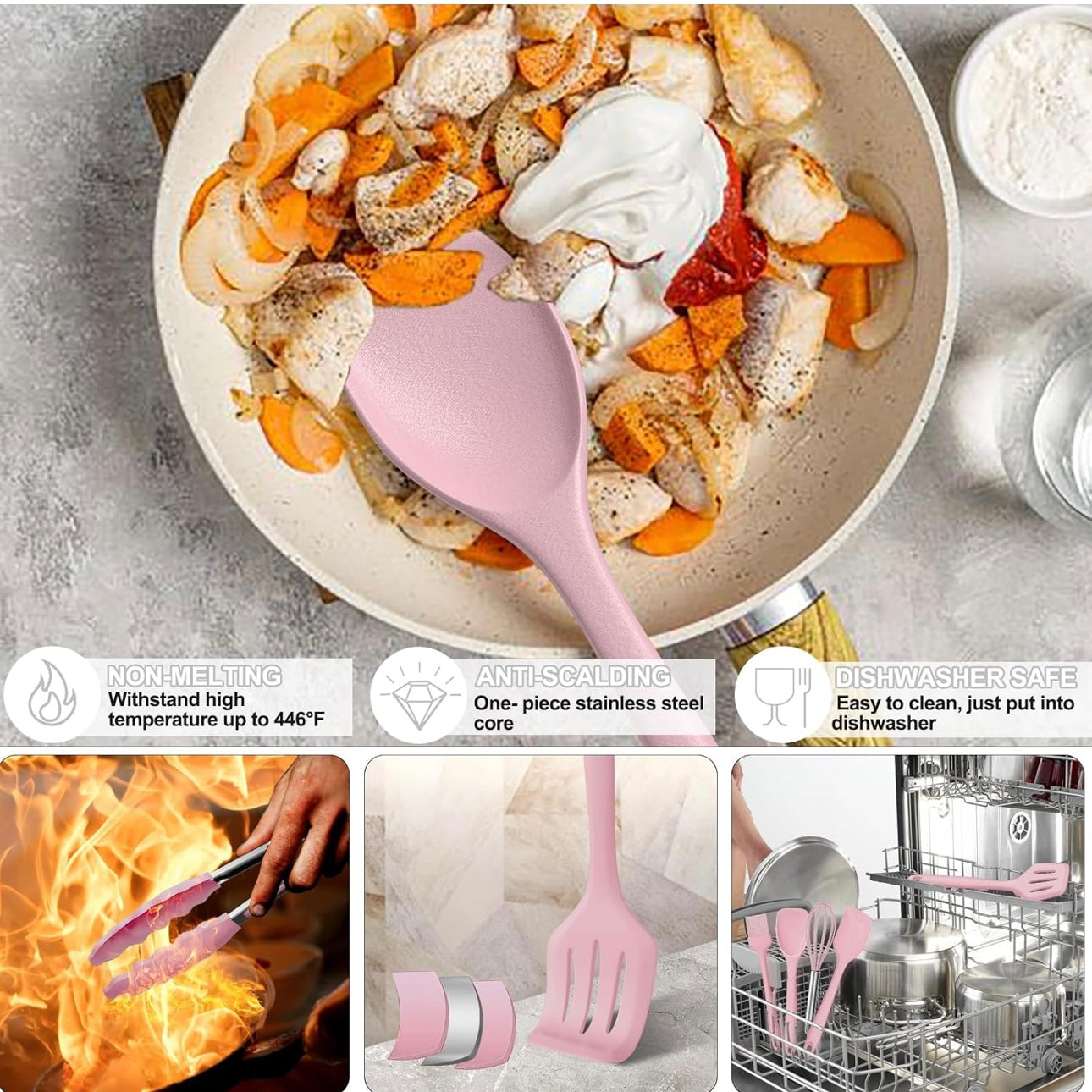 Cooking Utensils Set (Silicone)