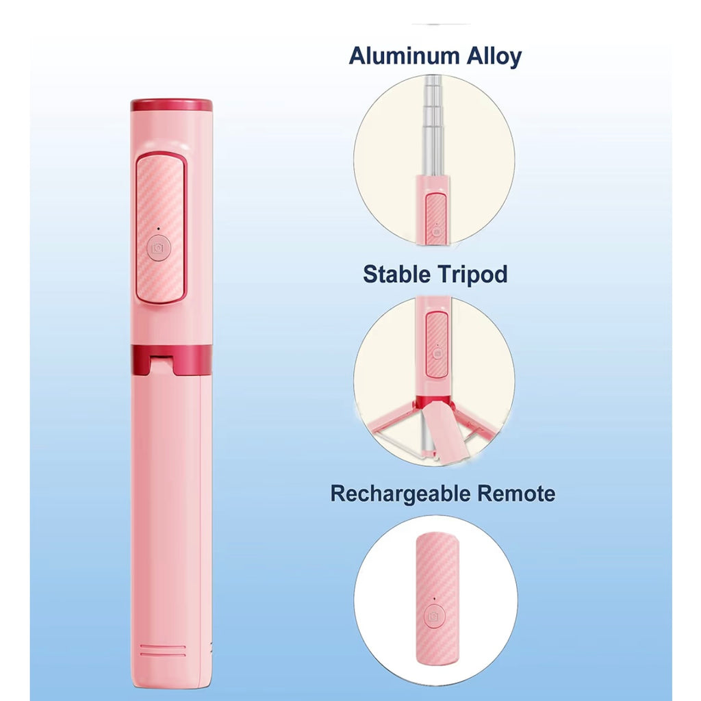 Selfie Stick, Foldable Cellphone Tripod with Remote