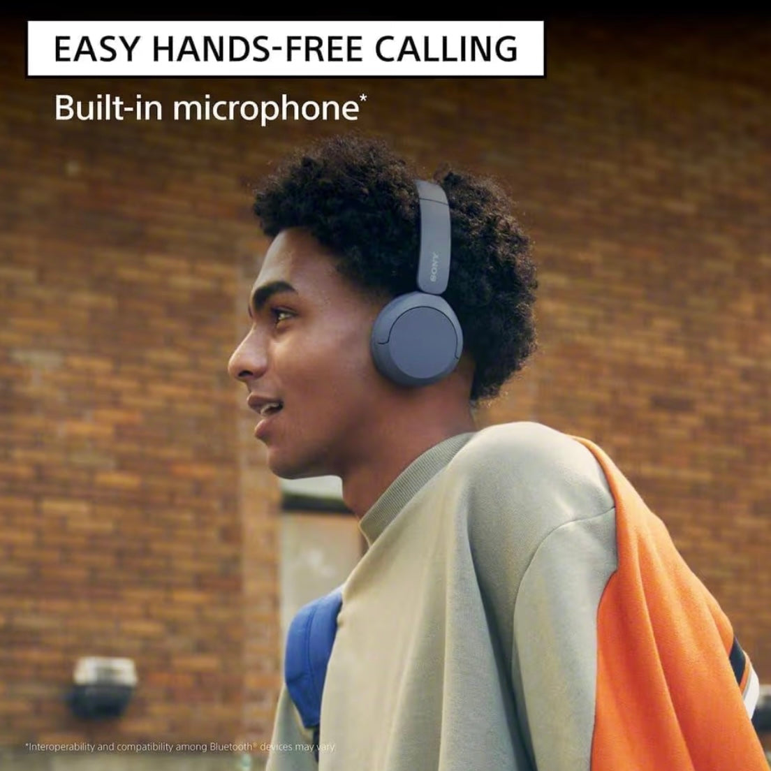 Sony WH-CH520 Wireless Headphones Bluetooth On-Ear Headset with Microphone