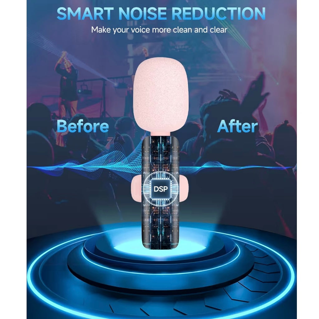 2 Pack Professional Wireless Lavalier Microphone (lightning cable connector)