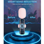 2 Pack Professional Wireless Lavalier Microphone (lightning cable connector)