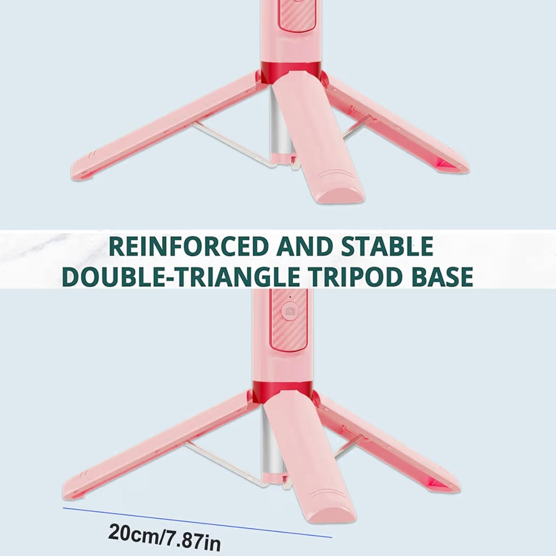 Selfie Stick, Foldable Cellphone Tripod with Remote