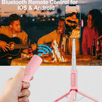 Selfie Stick, Foldable Cellphone Tripod with Remote