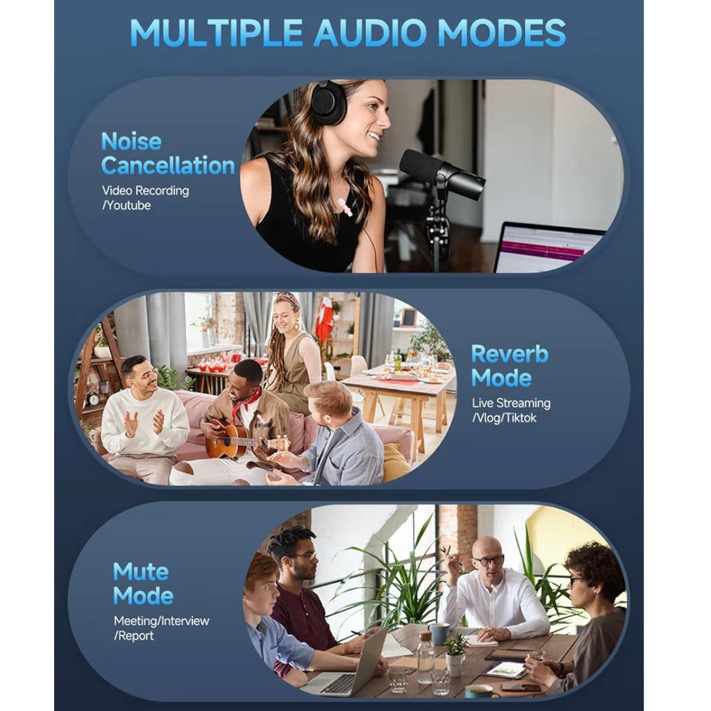 2 Pack Professional Wireless Lavalier Microphone (lightning cable connector)