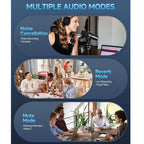 2 Pack Professional Wireless Lavalier Microphone (lightning cable connector)