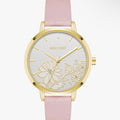 Nine West Women's Floral Dial Strap Watch