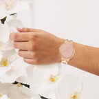 Nine West Women's Crystal Accented Bracelet Watch