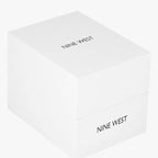 Nine West Women's Floral Dial Smooth Strap Watch