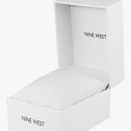 Nine West Women's Mesh Bracelet Watch, Gold/Pink