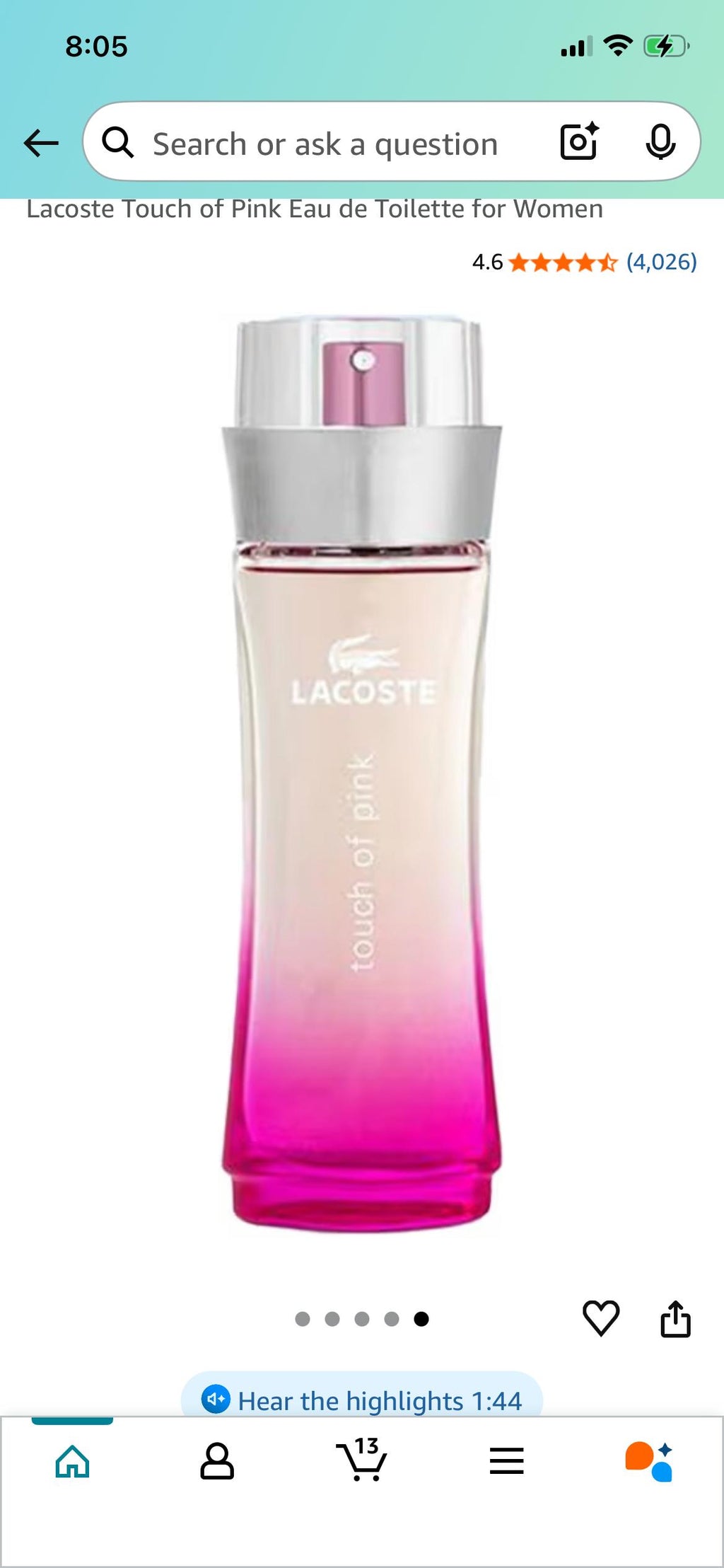 Lacoste Touch of Pink