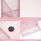 Mesh Desk Organizer with Drawer