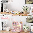 Mesh Desk Organizer with Drawer